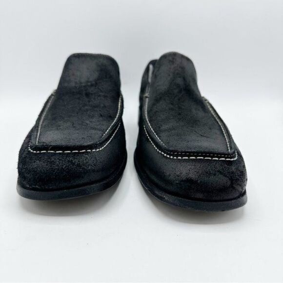 Gordon Rush Black Suede Slip-On Italian Loafer Striped Lining Work Casual Sz 11‎ main image 10